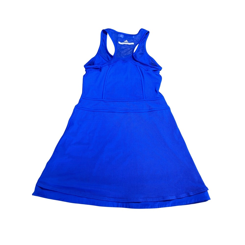 Adidas by Stella McCartney Royal Blue Mesh Racerback Tennis Court Dress Luxury - Picture 7 of 12